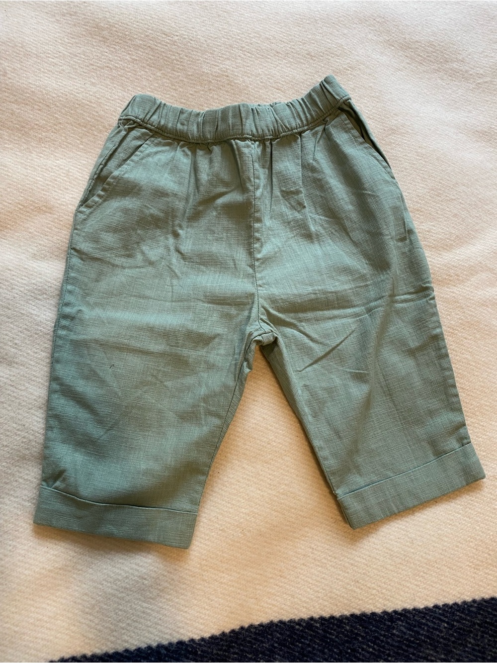 H&M Sage Pull On Baby Pants 9M